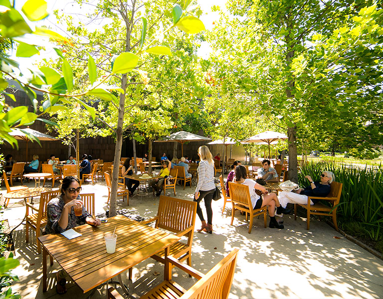 patio dining area