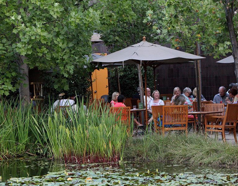 patio dining area